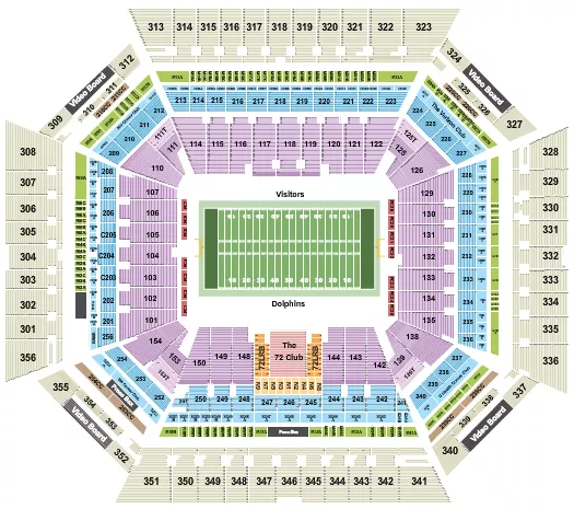 Hard Rock Stadium Seating Chart